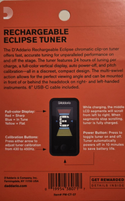 D‘Addario Eclipse PW-CT-27 Packungsrückseite